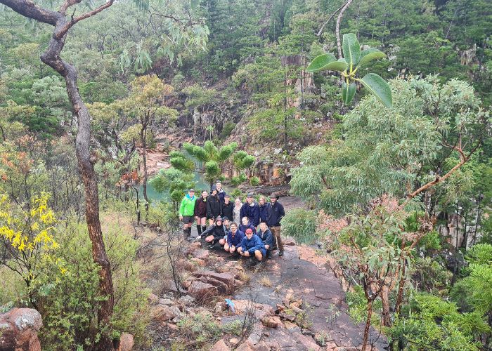 AWC's Northern Bettong reintroduction program was among the projects students were exposed to during their visit, along with wildlife monitoring for animals like the Sharman's Rock-wallaby. 